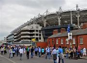 8 June 2008; Supporters make their way to the ground ahead of the game. GAA Football Leinster Senior Championship Quarter-Final, Louth v Dublin, Croke Park, Dublin. Picture credit: Stephen McCarthy / SPORTSFILE