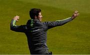 7 May 2015; Ireland's George Dockrell in action during squad training. Malahide Cricket Ground, Malahide, Co. Dublin. Picture credit: Brendan Moran / SPORTSFILE