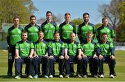 7 May 2015; The Ireland team. Malahide Cricket Ground, Malahide, Co. Dublin. Picture credit: Brendan Moran / SPORTSFILE