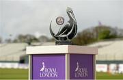 8 May 2015; A view of the Royal London One-Day Series trophy. Royal London One-Day International, Ireland v England, Malahide Cricket Club, Malahide, Co. Dublin. Picture credit: Brendan Moran / SPORTSFILE