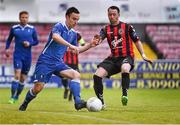 8 May 2015; Shane Tracy, Limerick FC, in action against Paddy Kavanagh, Bohemians. SSE Airtricity League Premier Division, Bohemians v Limerick FC, Dalymount Park, Dublin. Picture credit: David Maher / SPORTSFILE