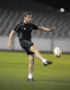 13 June 2008; Ireland out-half Ronan O'Gara practices his kicking at the match venue. 2008 Ireland Rugby Summer Tour, Telstra Dome, Melbourne, Australia. Picture credit: Martin Philbey / SPORTSFILE