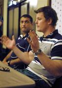 13 June 2008; Ireland's interim coach Michael Bradley and captain Brian O'Driscoll  during an Ireland rugby squad Press Conference. 2008 Ireland Rugby Summer Tour, Grand Hyatt, Melbourne, Australia. Picture credit: Martin Philbey / SPORTSFILE