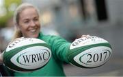13 May 2015; In attendance at the announcement that Ireland won the bid to be the host nation for the 2017 Women's Rugby World Cup is Irish Women's Rugby Captain Niamh Briggs. Ballsbridge Hotel, Dublin. Picture credit: Piaras Ó Mídheach / SPORTSFILE