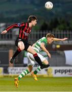 15 May 2015; Ayman Ben Mohamad, Longford Town, in action against Simon Madden, Shamrock Rovers. SSE Airtricity League, Premier Division, Shamrock Rovers v Longford Town. Tallaght Stadium, Tallaght, Co. Dublin. Picture credit: David Maher / SPORTSFILE