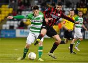 15 May 2015; Brandon Miele, Shamrock Rovers, in action against Kevin O'Conor, Longford Town. SSE Airtricity League, Premier Division, Shamrock Rovers v Longford Town. Tallaght Stadium, Tallaght, Co. Dublin. Picture credit: David Maher / SPORTSFILE