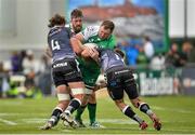 16 May 2015; Michael Swift, Connacht, in action against Tyler Ardron and Eli Walker, Ospreys. Guinness PRO12, Round 22, Connacht v Ospreys, Sportsground, Galway. Picture credit: Ray Ryan / SPORTSFILE