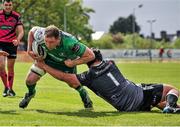 16 May 2015; Micahel Swift, Connacht is tackled by Nicky Smith, Ospreys. Guinness PRO12, Round 22, Connacht v Ospreys, Sportsground, Galway. Picture credit: Ray Ryan / SPORTSFILE