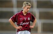 16 May 2015; A dejected Sinead Burke, Galway, after the game. TESCO HomeGrown Ladies National Football League, Division 1 Final Replay, Cork v Galway, O'Moore Park, Portlaoise, Co. Laois. Picture credit: Brendan Moran / SPORTSFILE