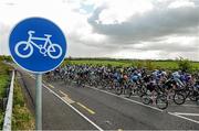 18 May 2015; A view of the peloton leaving Co. Carlow during Stage 2 of the 2015 An Post Rás. Carlow - Tipperary. Photo by Sportsfile