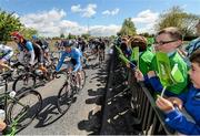 18 May 2015; A view of the peloton as they make their way through Paulstown, Co. Kilkenny, during Stage 2 of the 2015 An Post Rás. Carlow - Tipperary. Photo by Sportsfile