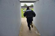 5 July 2008; Waterford Manager Davy Fitzgerald makes his way onto the pitch. GAA Hurling All-Ireland Senior Championship Qualifier - Round 2, Waterford v Antrim, Walsh Park, Waterford. Picture credit: Matt Browne / SPORTSFILE