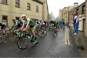 21 May 2015; A general view of the peloton as it leaves Newport, Co. Mayo, shortly after the start of Stage 5 of the 2015 An Post Rás. Newport - Ballina. Photo by Sportsfile
