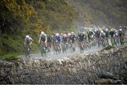 21 May 2015; A general view of the peloton in action during Stage 5 of the 2015 An Post Rás. Newport - Ballina. Photo by Sportsfile