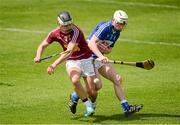 24 May 2015; Gary Greville, Westmeath, in action against Ben Conroy, Laois. Leinster GAA Hurling Senior Championship Qualifier Group, Round 3, Laois v Westmeath. O'Moore Park, Portlaoise, Co. Laois. Picture credit: Brendan Moran / SPORTSFILE