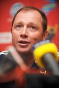 8 July 2008; Newly appointed Munster Rugby coach Tony McGahan speaking during his first press conference. Munster Rugby Press Conference, Maryborough House Hotel, Cork. Picture credit: Stephen McCarthy / SPORTSFILE