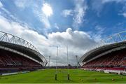 23 May 2015; A general view of Thomond Park ahead of the game. Guinness PRO12 Play-Off, Munster v Ospreys. Thomond Park, Limerick. Picture credit: Brendan Moran / SPORTSFILE