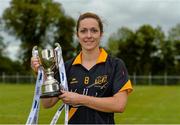 23 May 2015; Ulster captain Caroline O'Hanlon with the cup after the game. MMI Interprovincial Championship Cup Final, Ulster v Connacht. Coralstown Kinnegad GAA, Kinnegad, Co. Westmeath. Picture credit: Piaras Ó Mídheach / SPORTSFILE