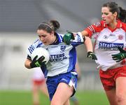 6 July 2008; Catriona McConnell, Monaghan, in action against Sarah Donnelly, Tyrone. TG4 Ulster Ladies Senior Football Final, Monaghan v Tyrone, Brewster Park, Enniskillen, Co. Fermanagh. Picture credit: Brian Lawless / SPORTSFILE