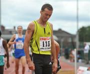12 July 2008; Ireland's Alistair Cragg shows his disapointment after finishing second in the Cork City Sports Men's 1500m race. Cork City Sports, The Mardyke, Cork. Picture credit: Pat Murphy / SPORTSFILE