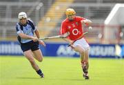 12 July 2008; Cathal Naughton, Cork, in action against Tomas Brady, Dublin. GAA Hurling All-Ireland Senior Championship Qualifier, Round 3, Cork v Dublin, Pairc Ui Chaoimh, Cork. Picture credit: Pat Murphy / SPORTSFILE