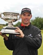 12 July 2008; Padraig Harrington celebrates with the cup after winning the Ladbrokes.com Irish PGA Championship, The European Club, Co. Wicklow. Picture credit: Ray Lohan / SPORTSFILE *** Local Caption ***