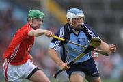 12 July 2008; Ross O'Carroll, Dublin, in action against Brian Murphy, Cork. GAA Hurling All-Ireland Senior Championship Qualifier, Round 3, Cork v Dublin, Pairc Ui Chaoimh, Cork. Picture credit: Pat Murphy / SPORTSFILE