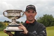 12 July 2008; Padraig Harrington celebrates with the cup after winning the Ladbrokes.com Irish PGA Championship, The European Club, Co. Wicklow. Picture credit: Ray Lohan / SPORTSFILE *** Local Caption ***