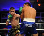 12 July 2008; Bernard Dunne, left, in action against Damian Marchiano, International Super Bantamweight, Hunky Dory Fight Night, Irish Lighweight Championship, National Stadium, Dublin. Picture credit: Ray Lohan / SPORTSFILE *** Local Caption ***