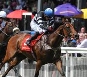 13 July 2008; Masta Plasta with Chris Hayes up, on their way to winning the Ladbrokes Rockingham handicap. The Curragh Racecourse, Co. Kildare. Picture credit: Damien Eagers / SPORTSFILE