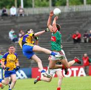 13 July 2008; Cathal Shine, Roscommon, in action against Aidan O'Shea , Mayo. ESB Connacht Minor Football Championship Final, Mayo v Roscommon, McHale Park, Castlebar, Co. Mayo. Picture credit: Oliver McVeigh / SPORTSFILE