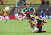 13 July 2008; Dara Lennon, Roscommon, in action against Kevin Keane, Mayo. ESB Connacht Minor Football Championship Final, Mayo v Roscommon, McHale Park, Castlebar, Co. Mayo. Picture credit: Oliver McVeigh / SPORTSFILE