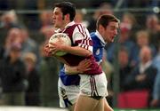 5 June 2000; Fergal Murray of Westmeath in action against Eamonn Delaney of Laois during the Bank of Ireland Leinster Senior Football Championship Quarter-Final match between Westmeath and Laois at O'Connor Park in Tullamore, Offaly. Photo by Damien Eagers/Sportsfile