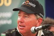 10 July 2000; Mark O'Meara speaking at a press conference during the JP McManus Pro-Am at Limerick Golf Club in Ballyclough, Limerick. Photo by Brendan Moran/Sportsfile