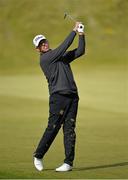 28 May 2015; Soren Hansen, Denmark, watches his second shot to the 9th green. Dubai Duty Free Irish Open Golf Championship 2015, Day 1. Royal County Down Golf Club, Co. Down. Picture credit: Brendan Moran / SPORTSFILE