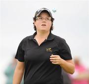 11 July 2008; Becky Brewerton, Desert Springs Resort & GC, after sinking her putt on the 14th during the AIB Ladies Irish Open Golf Championship. Portmarnock Hotel and Golf Links, Co. Dublin. Picture credit: Stephen McCarthy / SPORTSFILE