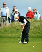 11 July 2008; Federica Piovano, Tanimar, Italy, putts on the 17th green during the AIB Ladies Irish Open Golf Championship. Portmarnock Hotel and Golf Links, Co. Dublin. Picture credit: Stephen McCarthy / SPORTSFILE