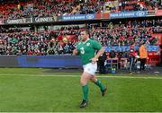 28 May 2015; Jack McGrath, Ireland, makes his way out for the start of the game. International Rugby Friendly, Ireland v Barbarians. Thomond Park, Limerick. Picture credit: Diarmuid Greene / SPORTSFILE