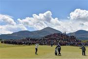 29 May 2015; Rory McIlroy, Northern Ireland, plays his third shot to the 7th green. Dubai Duty Free Irish Open Golf Championship 2015, Day 2. Royal County Down Golf Club, Co. Down. Picture credit: Brendan Moran / SPORTSFILE