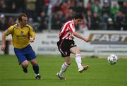18 July 2008; Gareth McGlynn, Derry City, in action against Thomas Heary, Bohemians. eircom League Premier Division, Derry City v Bohemians, Brandywell, Derry, Co. Derry. Picture credit: Oliver McVeigh / SPORTSFILE