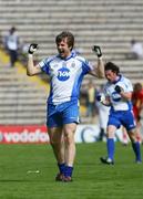 19 July 2008; Shane Smyth, Monaghan, celebrates at the final whistle. GAA Football All-Ireland Senior Championship Qualifier - Round 1, Monaghan v Derry, Clones, Co. Monaghan. Picture credit: Oliver McVeigh / SPORTSFILE