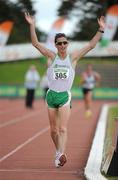 20 July 2008; Robert Heffernan, Togher A.C., crosses the line for victory and a new Irish record in the Men's 10,000m walk event at the AAI National Track & Field Championships, Morton Stadium, Santry, Dublin. Picture credit: Pat Murphy / SPORTSFILE