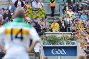 20 July 2008; Meath minor captain Tommy Johnson celebrates as Anton Sullivan, Offaly, looks on. ESB Leinster Minor Football Championship Final, Meath v Offaly, Croke Park, Dublin. Picture credit: David Maher / SPORTSFILE