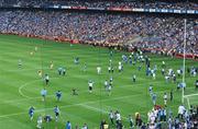 20 July 2008; A general view of Croke Park as the first group of supporters invade the pitch while the game is still in progress. GAA Football Leinster Senior Championship Final, Dublin v Wexford, Croke Park, Dublin. Picture credit: Dáire Brennan / SPORTSFILE