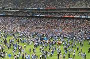 20 July 2008; A general view of Croke Park as fans invade the pitch during the presentation. GAA Football Leinster Senior Championship Final, Dublin v Wexford, Croke Park, Dublin. Picture credit: Dáire Brennan / SPORTSFILE