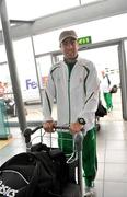 22 July 2008; Member of the Ireland Olympic Boxing team Kenneth Egan arrives at Dublin Airport for the departure to the Beijing Olympics. Dublin airport. Picture credit: Brian Lawless / SPORTSFILE