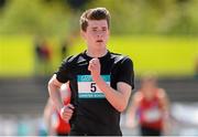 16 May 2015; Niall Prior, Collaiste Eoin, during the Inter Boys 400M at the GloHealth Leinster Schools Track and Field Championships. Morton Stadium, Santry, Dublin. Picture credit: Oliver McVeigh / SPORTSFILE