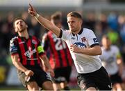 5 June 2015; Dane Massey, Dundalk, celebrates after scoring his side's first goal. SSE Airtricity League Premier Division, Dundalk v Bohemians. Oriel Park, Dundalk, Co. Louth. Photo by Sportsfile