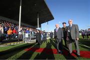 5 June 2015; President Michael D Higgins after meeting the teams. SSE Airtricity League, Premier Division, Limerick FC v Drogheda United. Markets Field, Garryowen, Co. Limerick. Picture credit: Oisín McHugh / SPORTSFILE