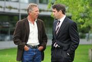 29 July 2008; Former athlete Eamonn Coghlan and former swimmer Gary O'Toole, who will be analysts for RTE, at the announcement of RTE's details of its coverage for the 2008 Beijing Olympics. RTE Television, Donnybrook, Dublin. Picture credit: Brendan Moran / SPORTSFILE